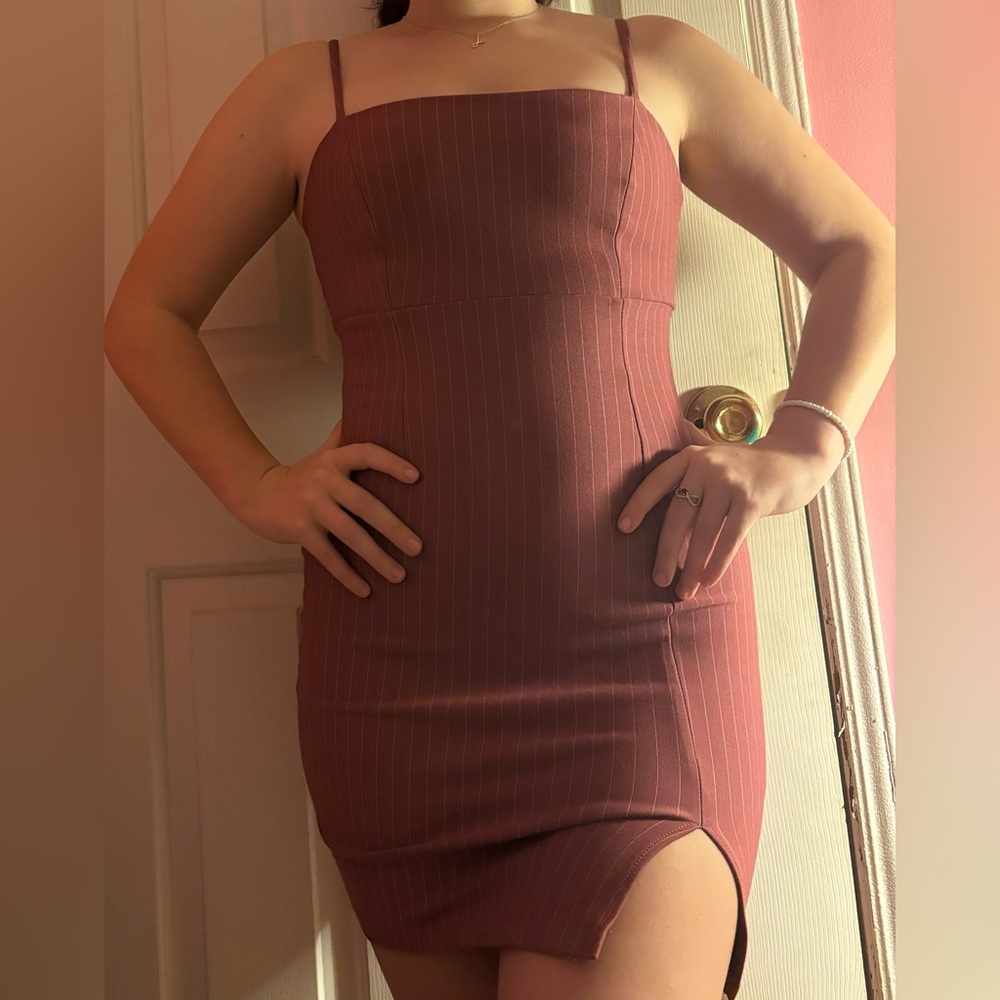 Forever 21 spaghetti strap striped dress